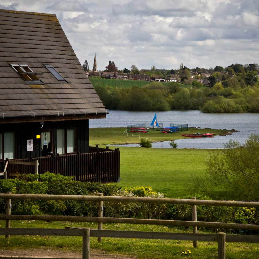 The view from Spruce Lodge meeting room at Frontier Centre in Northamptonshire